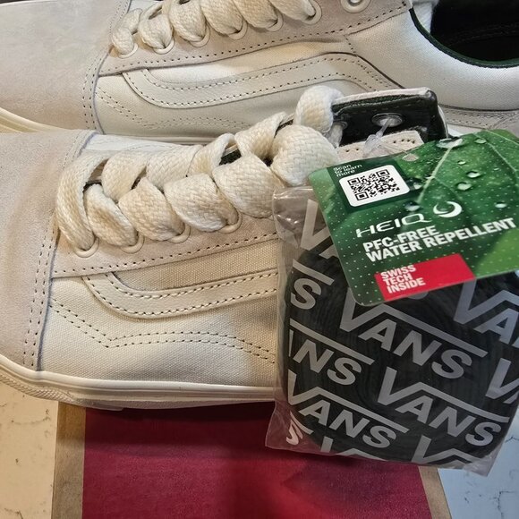 Vans OLD SKOOL OVERSIZED LACE VN0007NTWGR White Green Skateboarding MENS 10 NEW - Picture 4 of 12